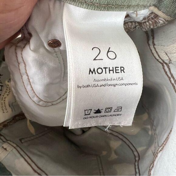 Mother high waisted looker ankle fray see me- Women's Size 26- Camo - Picture 10 of 11